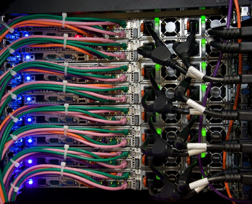 Networking Rack Datacenter Wiring